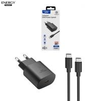 ราคา ชุดชาร์จ Type C To Type C PD25W fast charge สำหรับมือถือ samsung และยี่ห้ออื่นๆ รองรับชาร์จเร็ว ยี่ห้อ Energy premium (24194282514)