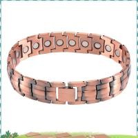 ราคา สร้อยข้อมือทองแดงบริสุทธิ์ซุปเปอร์สำหรับผู้ชาย พลังงานเจอร์เมเนียม สร้อยข้อมือแม่เหล็ก วินเทจโซ่โฮโลแกรม และลิงค์ (40154011031)