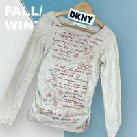 ราคา เสื้อแขนยาว แบรนด์ DKNY แท้จากอเมริกา ลายโลโก้แบรนด์ด้านหน้า ไซส์ S อก 32 นิ้ว สภาพดี สวยใส่สบายค่ะ -L6- (25469367912)