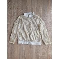 ราคา เสื้อคลุมผ้าร่มสีขาว สำหรับใส่ออกกำลังกาย/กันเเดด (25539316228)