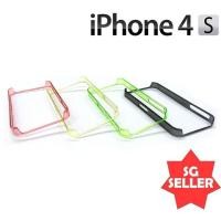 ราคา I Phone 4 4S Bumper Case 0.25 มม. พลาสติกสีโปร่งแสง (28017020292)