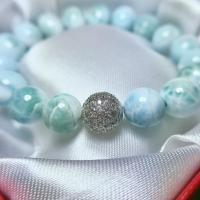 ราคา LARIMAR ลาริมาร์ หินแท้หายาก 10 มิล (Top Premium) หินมงคล หินนำโชค หินสี สร้อยข้อมือ กำไล (1852667023)