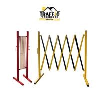 ราคา แผงกั้นจราจร ที่กั้น จราจร ยืดหดได้ แผงกั้นเหล็กยืดหดได้ (สูง 1.2เมตร x ยืดหดได้ 2.5เมตร) (22361831420)