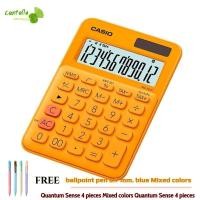ราคา เครื่องคิดเลข สีส้ม คาสิโอ MS-20UC-RD แถมฟรี ปากกาลูกลื่น 0.7 มม. สีน้ำเงิน คละสี ควอนตั้ม Sense 4 ด้าม (1662100502)