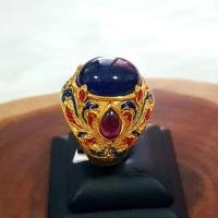 ราคา แหวนหัวมอญรวงข้าวพลอยไพลิน (5355180749)