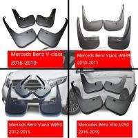 ราคา สําหรับ Mercedes Benz V-Class Vito W447 Viano W639 บังโคลน benz V250 รถบังโคลน w639 โคลนพนัง vito splash guards 2016-2019 (57903361010)