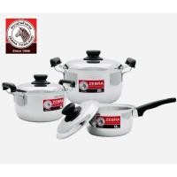 ราคา ตราหัวม้าลาย Zebra ชุดหม้อ Homey 6 ชิ้น (รวมฝา) (24929313544)