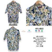 ราคา เสื้อเชิ้ต / เสื้อฮาวาย Tori Richard มือสอง ของแท้ รหัส hv303 (20590058595)