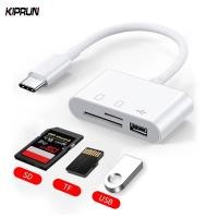 ราคา Kiprun อะแดปเตอร์การ์ดรีดเดอร์ Type-C TF CF SD OTG USB-C สําหรับ IPad Pro Huawei Macbook USB Type C (20936988185)