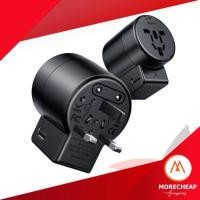 ราคา ถูก/แท้Baseus ปลั๊กทั่วโลก ใช้ได้ทั่วโลกเพียงแค่หมุน หัวแปลงปลั๊กจีน Universal Adapter Plug (1700709561)