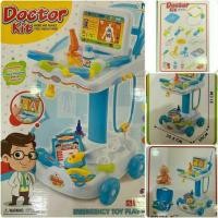 ราคา ชุดรถเข็นคุณหมอ Doctor Kit พร้อมกระเป๋าพกพา และตุ๊กตา อุปกรณ์ครบชุด มีเสียง มีไฟ (1718512971)