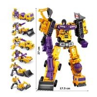 ราคา Transformers หุ่นยนต์แปลงร่าง สีสีเหลือง-ม่วง ทรานฟรอมเมอร์ Die cast หุ่นยนต์ของเล่น วัดสุแข็งแรง (40458817116)