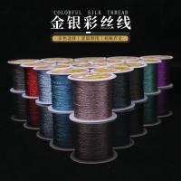 ราคา Boting Gold Silver ด้ายผ้าไหมที่มีสีสันม้วนเล็ก Hand-Twisted ป้ายด้ายสร้อยข้อมือสร้อยข้อมืออุปกรณ์เสริม Multi-Strand Lotus วัสดุ 60CL (52802572393)