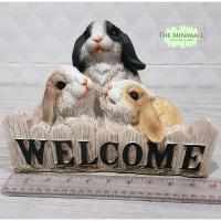 ราคา ตุ๊กตา welcome เรซิ่นกระต่าย กระต่าย ตุ๊กตากระต่าย ยินดีต้อนรับ รูปปั้นเรซิ่น welcome กระต่ายน่ารัก ตกแต่งสวน เรซิ่น (13430813174)