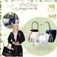 ราคา （ของแท้อย่างเป็นทางการ） MERGE A DAY BAG M/L/mini กระเป๋าถือเย็บหลายสี (51153779110)