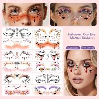 ราคา ฮาโลวีนตลกสติกเกอร์รอยสักฟักทองน่ารัก สติกเกอร์คริสต์มาสแต่งตัว Halloween tattoo stickers (28193191284)