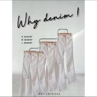 ราคา ส่งต่อ กางเกงยีนขาม้า สีขาวครีม จากร้าน ru.ladiesss (20195986894)