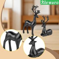ราคา [โคลแวร์] ตุ๊กตากวางเรซิ่น 2 ชิ้น รูปปั้นกวาง เครื่องประดับโต๊ะสําหรับตู้หรือห้องนอน (52452201600)
