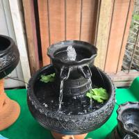 ราคา ชุดน้ำตก ไหล 2 ทาง+ ฐานตั้ง) สีดำ ตกแต่งสวน ตั้งโชว์ อ่างปลา พร้อมส่วง (24450016315)