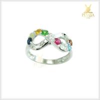 ราคา แหวนนพเก้าแท้ Infinity ตามตำราโบราณ เงินแท้925 ชุบทองคำขาว (4877807884)