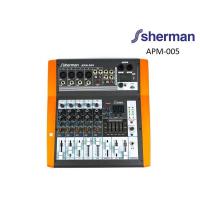ราคา Power Mixer (แอมป์ที่มีมิ๊กในตัว) Sherman APM-006 Mixer (14436444580)
