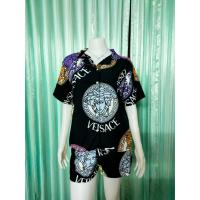 ราคา ชุดเซ็ทแฟชั่น ผ้าไหมอิตาลี แขนสั้น ขาสั้น สีดำ งานป้ายZara (12732642010)