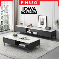 ราคา Finsso: ชั้นวางทีวี โต๊ะวางทีวี ตู้วางทีวี ขาทรงโมเดิร์น ขนาด 5 ฟุต/ 6 ฟุต Iowa TV Cabinet / โต๊ะหน้าทีวี/ โต๊ะทีวี (29619445878)