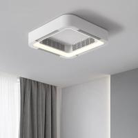 ราคา โมเดิร์น Bladeless App พัดลมเพดานโคมไฟ Foyer ห้องนอนรีโมทคอนโทรล Square Ventilator พัดลมไฟฟ้าในครัวเรือน LED พัดลม (45652583020)