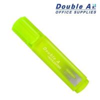 ราคา ปากกาเน้นข้อความ ปากกาไฮไลท์ Double A สีเหลืองนีออน (42208021980)