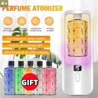 ราคา 【ของขวัญฟรี】เครื่องพ่นน้ำหอม เครื่องพ่นน้ำหอมอัตโนมัติ จอแสดงผลดิจิตอล เครื่องพ่นน้ำหอมแบบชาร์จไฟได้ (40474095887)