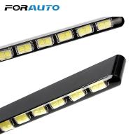 ราคา สายไฟ led 12 ดวงสําหรับติดรถยนต์ smd 7030 daylight 2 ชิ้น (4633833783)