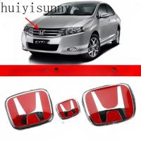 ราคา Hys 1x Honda สีแดง 3D สัญลักษณ์ด้านหน้าด้านหลังพวงมาลัยโลโก้กรอบแผงฝาครอบ Trim Badge สติกเกอร์อะคริลิคสําหรับ Honda City GM2 GM3 2008 2009 2010 2011 2012 2013 จัดแต่งทรงผม (29567684819)