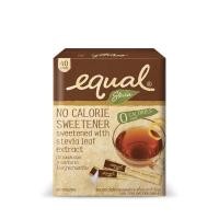 ราคา อิควล สตีเวีย Equal Stevia หญ้าหวานคีโต หญ้าหวาน สารให้ความหวานแทนน้ำตาลจากหญ้าหวาน คีโต (กล่อง 40 ซอง) (7789888872)