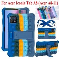 ราคา Stand Case สําหรับ Acer Iconia Tab A8 8.7 Soft Bubble Silicon Case สําหรับ Acer A8-11 Stand Cover Protect Pop Stress บรรเทากรณี (29610296088)