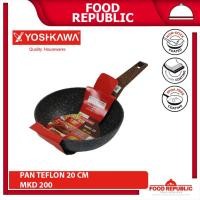 ราคา YOSHIKAWA WOKPAN 20 CM MKD20 INDUCTION PAN MARBLE FRYWOK INDUCTION (21801159311)