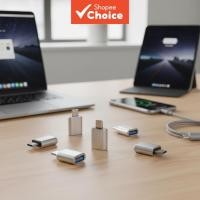 ราคา ชุดอะแดปเตอร์ OTG USB เป็น USB C 5 ชิ้น Type C ตัวผู้เป็นตัวเมีย สําหรับ Samsung MacBook iPhone 15 16 (41820715380)