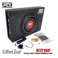 ราคา MTX ตู้ลำโพงซับสำเร็จรูปขนาด 10นิ้ว พร้อมแอมป์Class-Dขยายในตัว 200W(RMS)แท้ วิทยุเดิมใส่ได้มี Hi to Low (15019829254)
