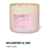 ราคา Bath and body work 3-Wick candle กลิ่น wildberry & UBE (29303995461)