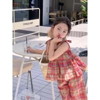 ราคา เสื้อผ้าเด็กผู้หญิง - ชุดลายสก๊อตชั้นสุดน่ารักสําหรับเด็กผู้หญิง 1 - 5 ปี (40958827299)