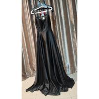 ราคา ชุดราตรีสีดำ เดรสสีดำยาว สวยมาก สายเดี่ยวสีดำ ชุดเที่ยวกลางคืน size L-XL งานป้ายมือสอง (27066516565)