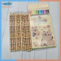 ราคา Forthewin 12 สี Sanrio Hello Kitty Capybara สีไม้ชุด Ketch วาดดินสอสําหรับโรงเรียนอุปกรณ์สํานักงานเด็กของขวัญ th (43410754189)