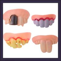 ราคา [WX] ของเล่นฟันปลอม สําหรับปาร์ตี้ฮาโลวีน 4 ชิ้น ต่อชุด (25816511362)
