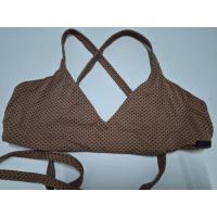 ราคา เสื้อว่ายน้ำสีน้ำตาลลายจุดสีดำ บิกินี่ บราสีน้ำตาลลายจุดสีดำ สาย strap ไขว้หลัง ไซส์ S ยี่ห้อ Roxy มือสอง ของแท้ (51852104655)