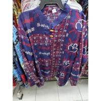 ราคา เสื้อคอจีนทรงอินดี คอจีนกระดุมไม้กลัดตรงคอ2เม็ดแขนยาว (22730948841)