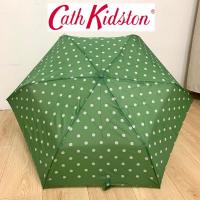 ราคา ร่มญี่ปุ่นมือสอง ร่มพับ 3 ตอน สีเขียว ลายจุดขาว แบรนด์ Cath Kidston(ไม่มีปลอกร่ม) (26616650920)