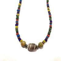 ราคา ช้างกระบี่ เส้นที่33 สร้อยคอหินลูกปัดโบราณ โชว์เม็ดหินลูกปัดทั้งเส้น ยาว18นิ้ว (4630546700)