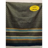 ราคา ผ้าฝ้ายทอมือยกดอกลำพูนสอดดิ้นทองลายเทพพนมสีเขียว (ผ้าเป็นผืน) (21645660869)