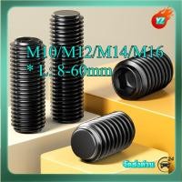 ราคา ตัวหนอน ปลายตัด /สกรู ตัวหนอน หกเหลี่ยม ปลายตัด ระดับ 12.9 สีดำ เกลียวมิล หยาบ / Hex Socket Set Screw M10/M12/M14/M16 * L: 8-60 มม.HN-MB-1 (40627043476)
