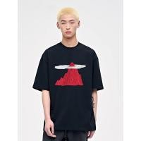 ราคา （พร้อมส่งจากกทม มาถึงใน 2วัน）เสื้อยืดแขนสั้นผ้าฝ้ายพิมพ์ลายคอกลมสำหรับผู้ชาย เสื้อคู่รักทรงหลวม สวมใส่สบายและอินเทรนด์ (26322120005)