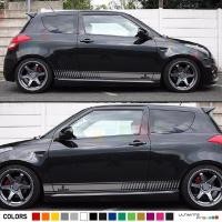 ราคา 2 ชิ้นสติกเกอร์รูปลอกกราฟิก Body Kit Stripes สําหรับ Suzuki Swift Sport Lip กันชนสปอยเลอร์ (25086110562)
